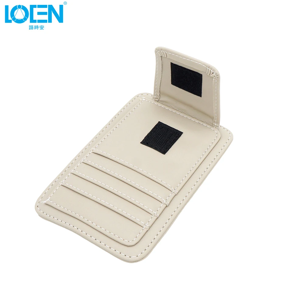 Многофункциональный PU автомобилей Sun Visor Card Пакет для хранения стекол Pen