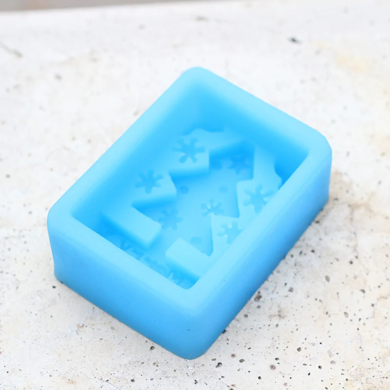 Christmas Tree Soap Silicone Mold for Candle DIY Decorating Tools Mould | Дом и сад