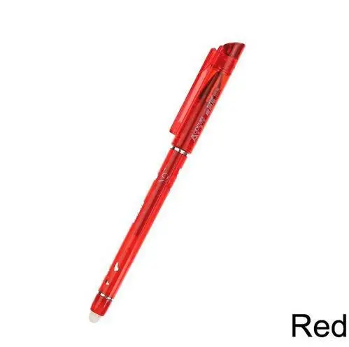 Red Специальный 10 шт. стираемая ручка синий/черный/темно-синий/красный волшебная ручка канцелярские принадлежности студенческий экзамен запасных - Цвет: Red