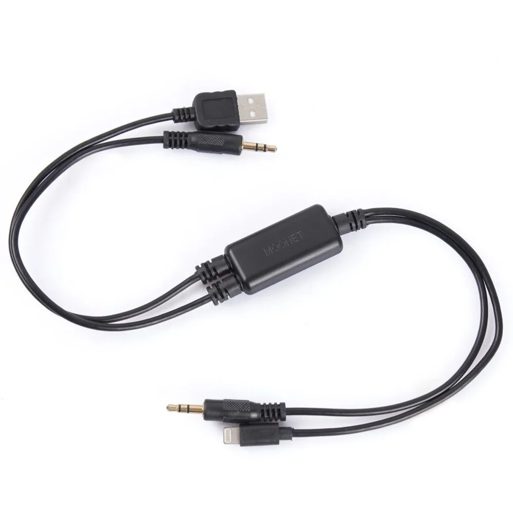 Автомобильное аудио подключение для iPhone5/6 iPod iPad USB Интерфейс адаптер AUX кабель