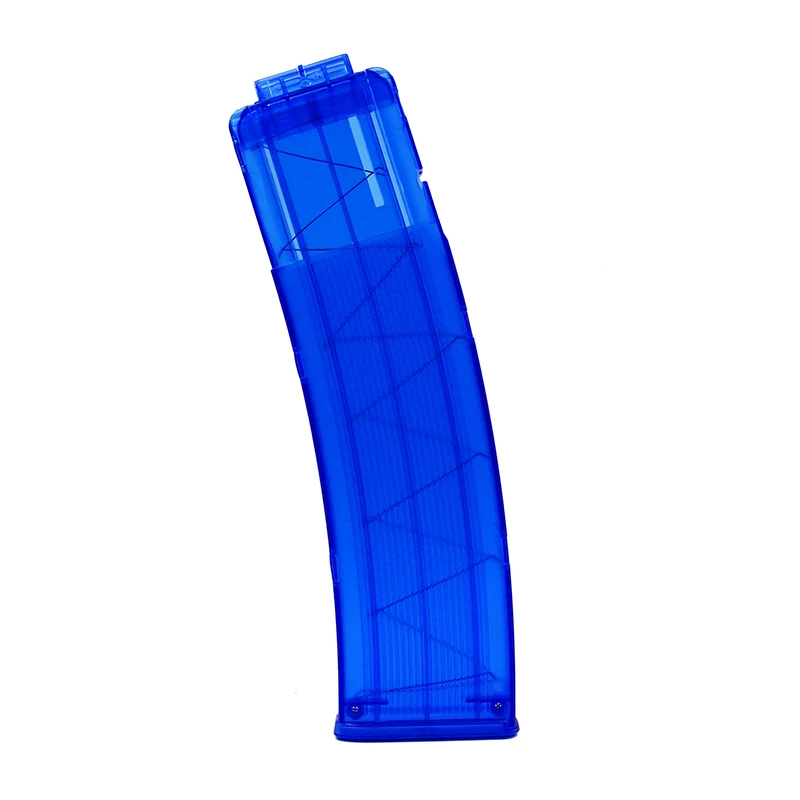 EKIND 1 шт. 22 Дартс сменный зажим для Nerf журнал круглые Дартс Замена игрушечного пистолета мягкая пуля клип - Цвет: 1 Transparent Blue