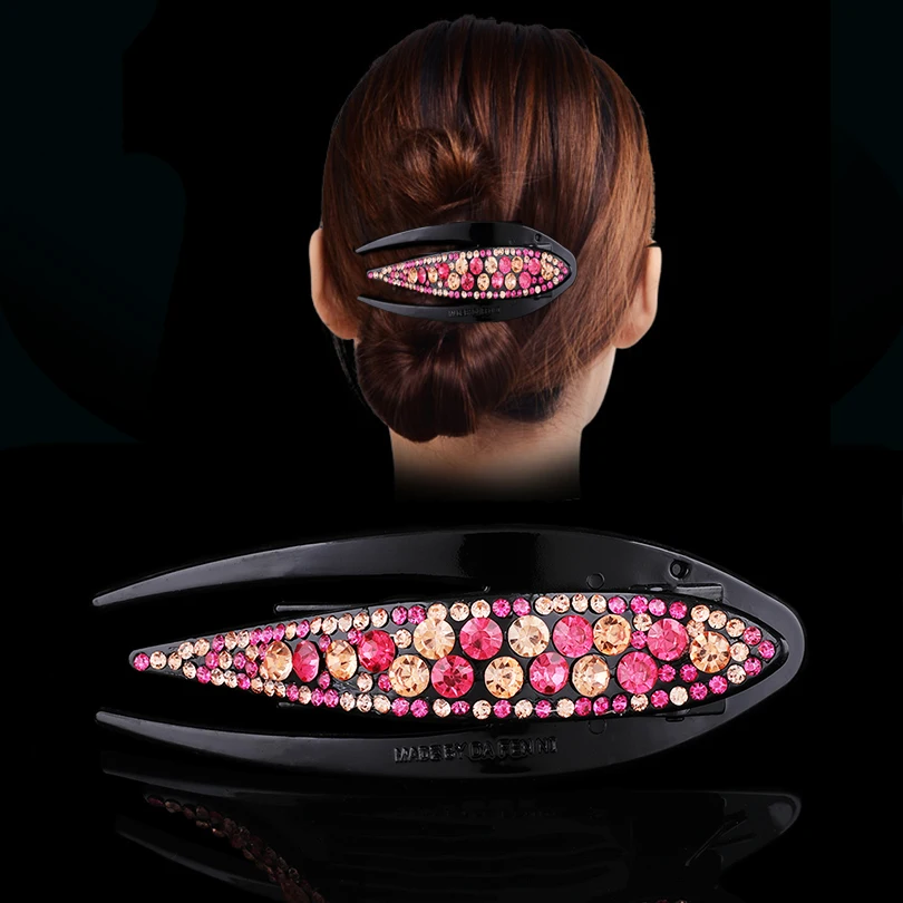 

Женская заколка для волос с кристаллами для волос AWAYTR, корейский зажим для волос, украшение для волос в виде утконоса, аксессуары для волос