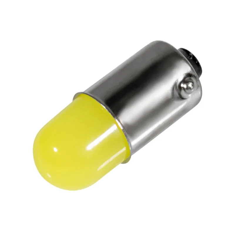 50 шт. высокое качество T4W BA9S 363 Круглый 3D COB Светодиодный фонарь для салона