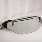Поясная Сумка для женщин, забавные сумочки на ремне, роскошный модный женский мессенджер на плечо с блестками, нагрудной мешок