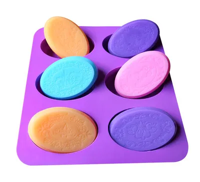 

Силиконовая форма для торта, 6 отверстий, овальная, прямоугольная, в форме цветка