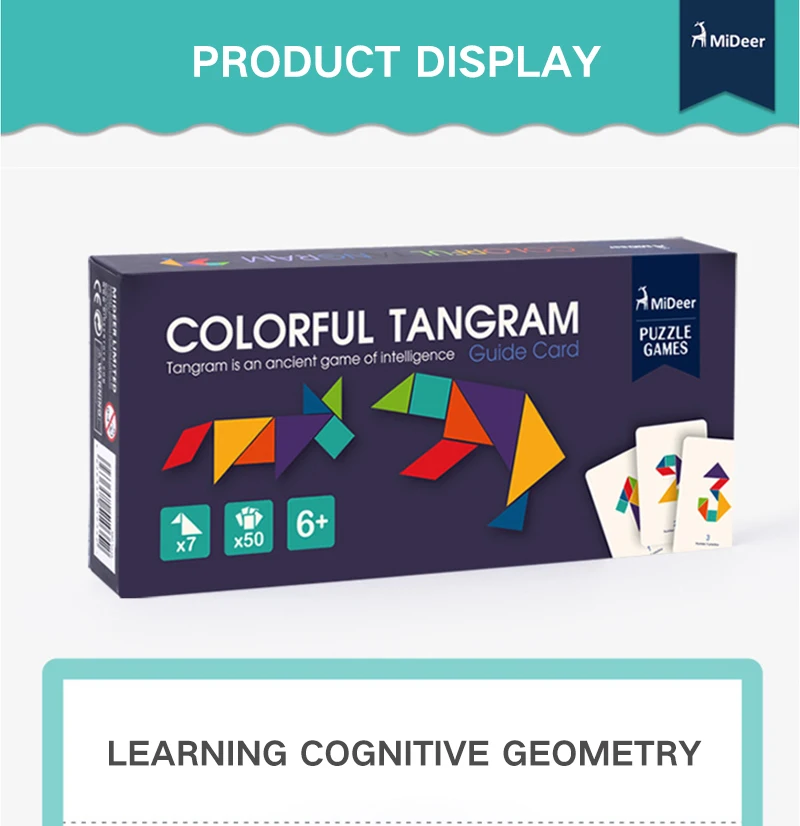 Деревянные Игрушки Tangram для детей дошкольного возраста, Развивающие головоломки, Обучающие Игрушки для раннего развития, детские игры