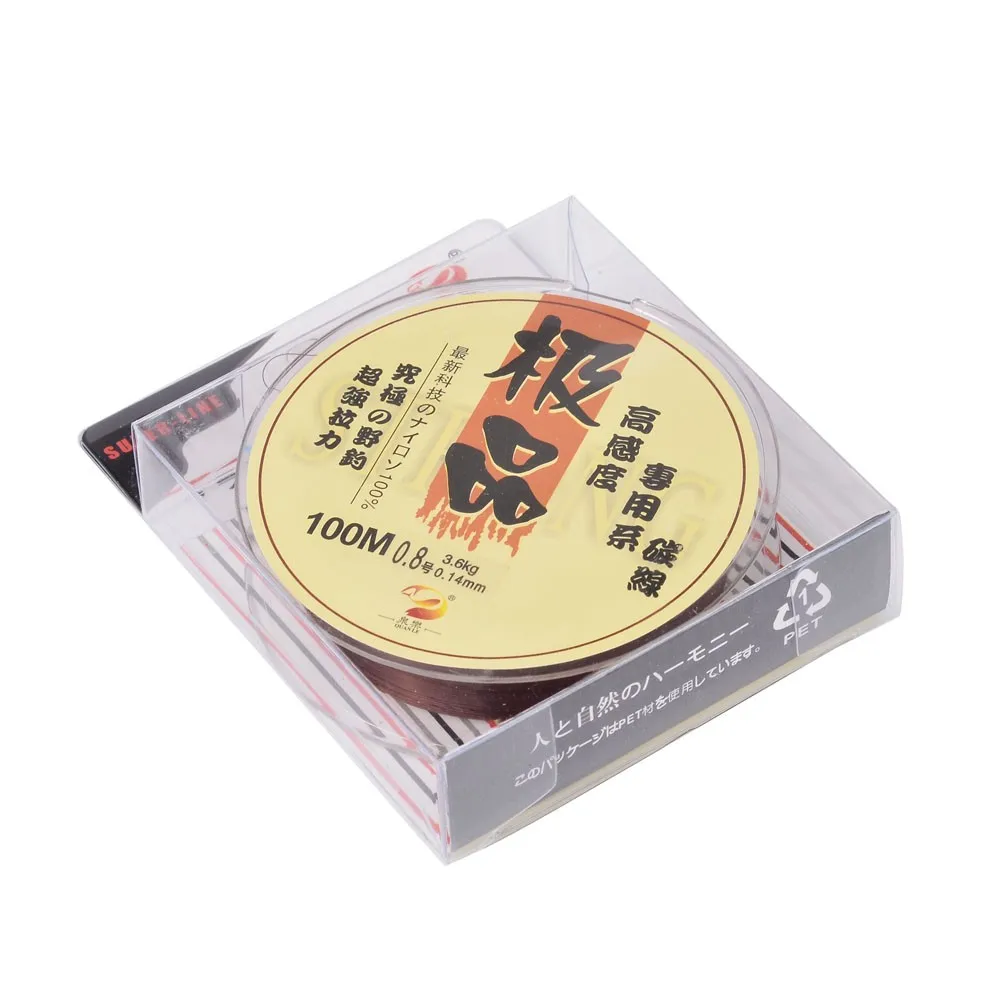 1 рулон Размеры 0.8 супер сильный нейлон Волокно море Рыбалка линии 100 м лидер