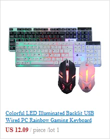 Игровой набор клавиатура и мышь T6 Радужная Подсветка Usb Эргономичный для ПК ноутбука геймера игры мышь s и клавиатуры комплект коврик для мыши