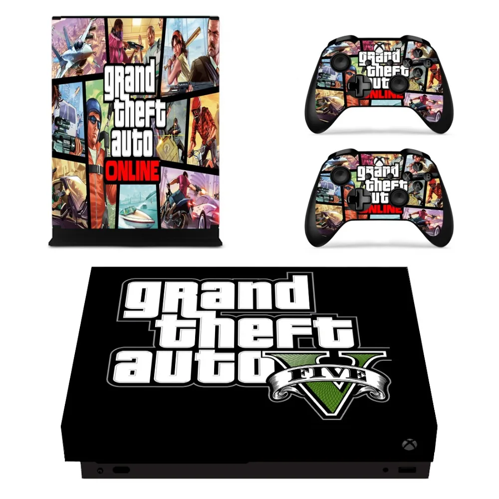 Grand Theft Auto V GTA 5 Наклейка для Xbox One X консоль и контроллер наклейка Кожа
