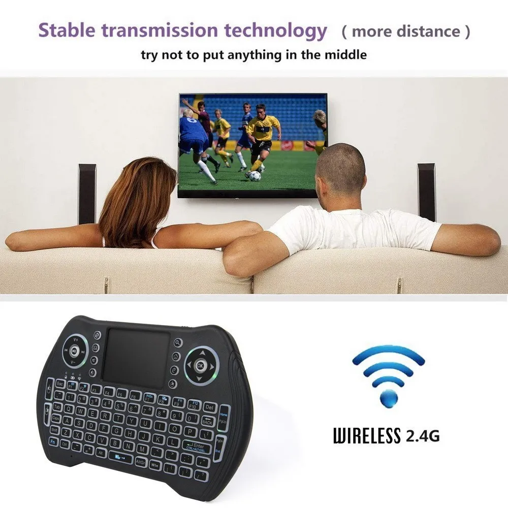 Беспроводная клавиатура SeenDa 2 4 ГГц для Android Smart TV Box ноутбука Windows с тачпадом мини 3