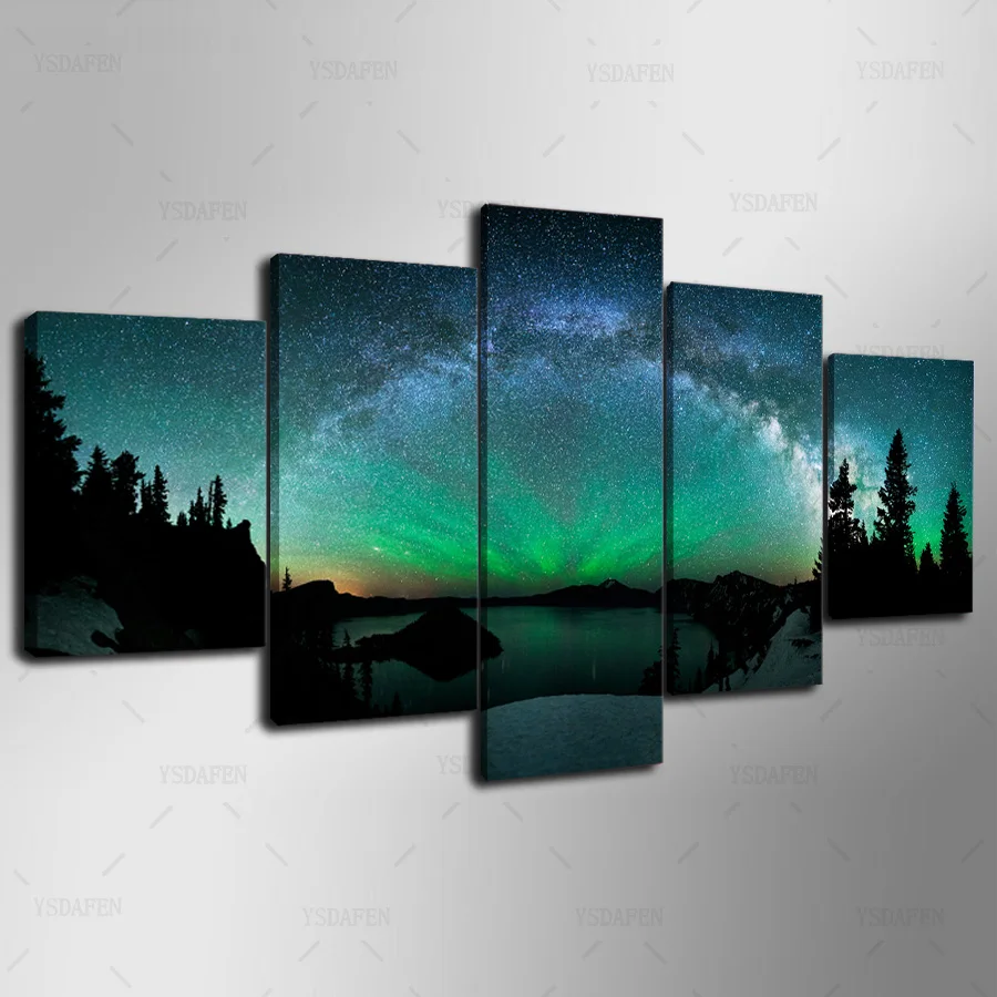 

HD Printed Painting Canvas Printing Aurora painting Room decor print poster picture canvas Framed Art HG-023