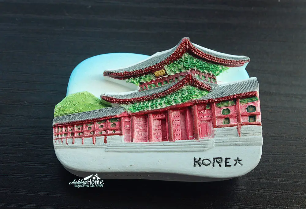 Корея дворец Gyeongbokgung туристический сувенир для путешествий 3D искусственная