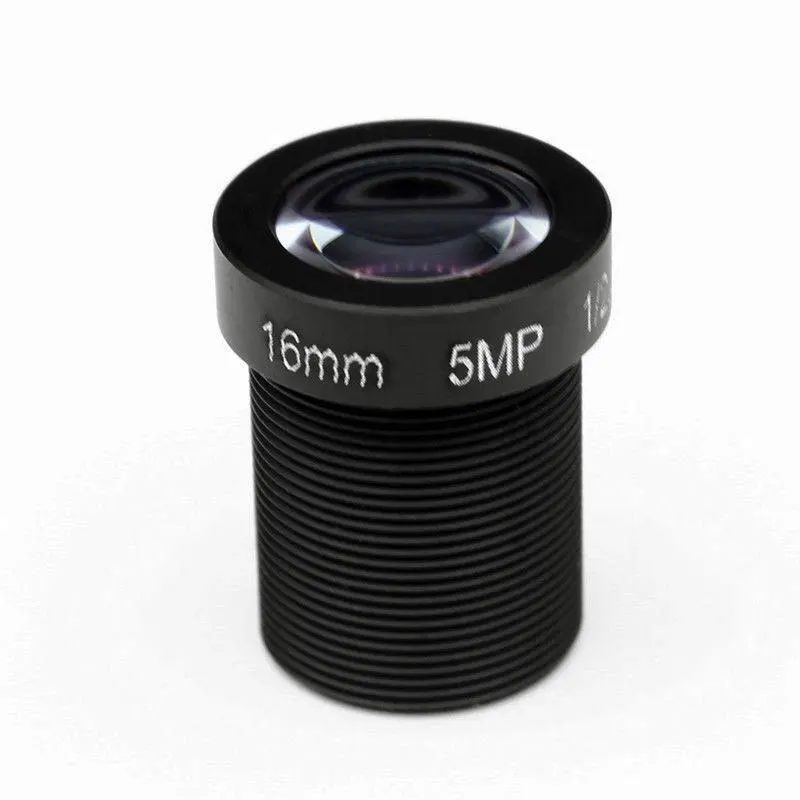 Умный объектив для системы видеонаблюдения F2.0 16 мм M12 5 МП HD 27 градусов S|Запчасти