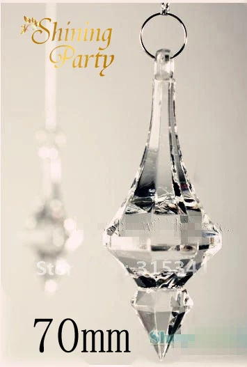 Прозрачная акриловая капля 70 мм/подвеска свадебное украшение для дома