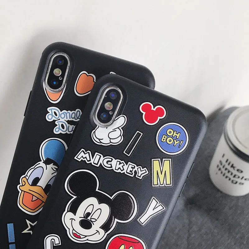 ORYKSZ милый мультяшный Микки чехол для телефона iphone 6 S Чехол X XS MAX XR 7 8 Plus задняя