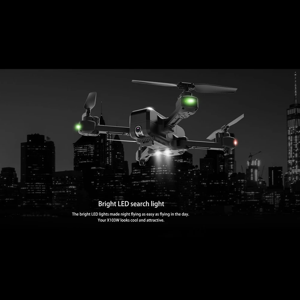 Игрушки ABS дистанционное управление GPS Складная камера wifi Led RC Квадрокоптер Дрон 5G