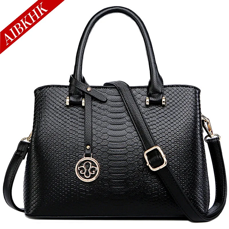 S9203-Black Роскошные дизайнерские сумки от известного бренда, Сумка с верхней ручкой, сумки через плечо для женщин, модная кожаная сумка-тоут для девушек, ручная сумка - Цвет: S9203-Black