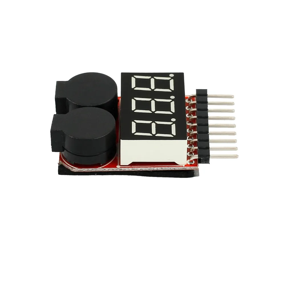Proster 5Pcs/set 1-8S Lipo/Li-ion/Fe Battery Voltage Tester Low Buzzer Alarm Hot Selling RC Checker | Инструменты