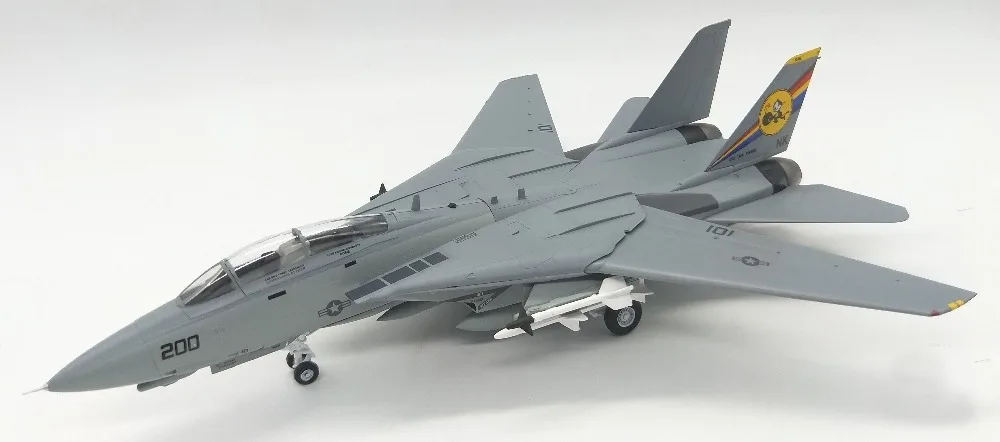 

Trumpet 1:72 us F-14D VF-31 bomb cat squadron male F14 fighter model