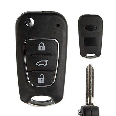 New Model OkeyTech 3 кнопки Замена дистанционного Флип складной авто ключ оболочка брелок для Kia Sportage 3 Rio K2 Cerato Ceed Rio Soul ключ - Цвет: New Model