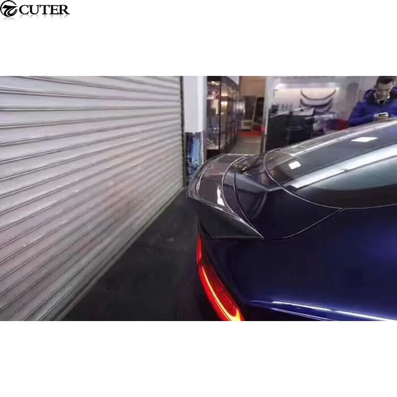 A7 RS7 комплект кузова автомобиля углеродное волокно спойлер на задний багажник
