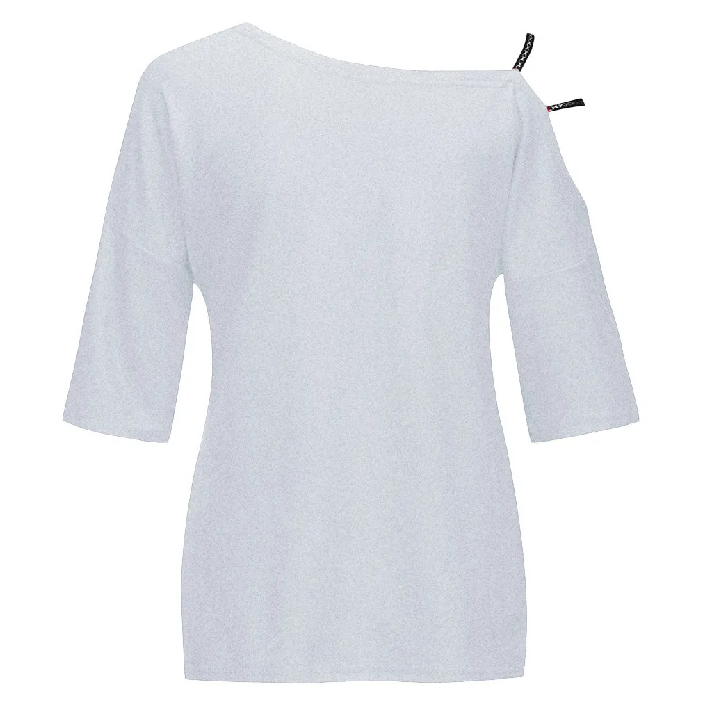 Женская рубашка с коротким рукавом JAYCOSIN Весенняя свободная футболка Топ принтом