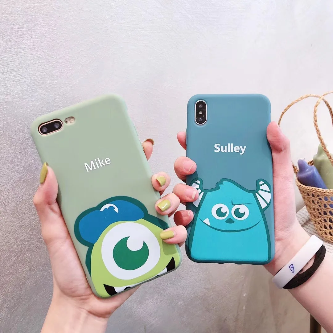 Милый мультяшный чехол для телефона sulley Mike iphone 7 plus 8 6 s аниме x xs max xr Fundas чехлы |
