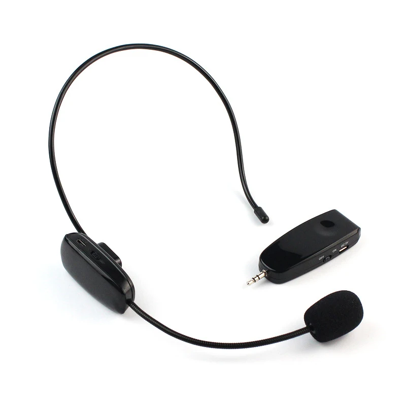 2 4G беспроводной микрофон гарнитура в 1 ручной головной убор Bluetooth для речевого