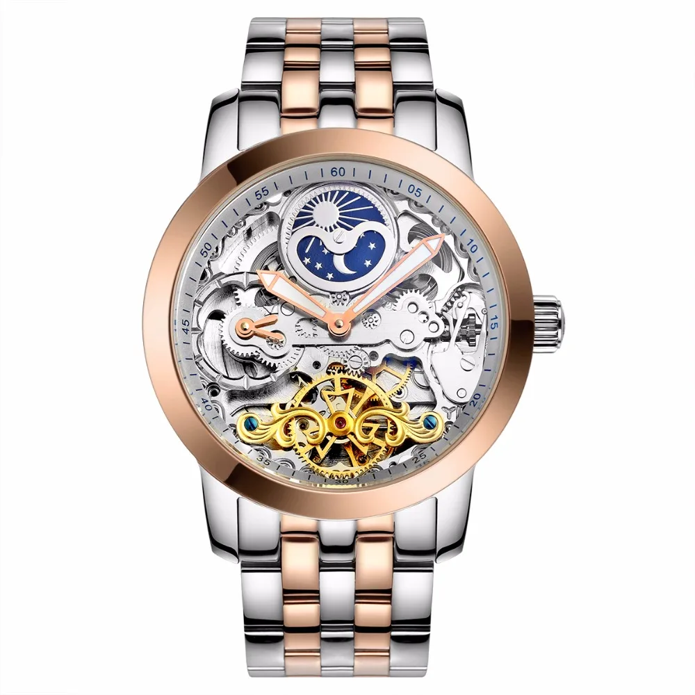 2017ailang New Skeletal Luxury Watch Men Watch Automatic Mechanical Watch Men s Business Casual Mens Watch Alarm Clock