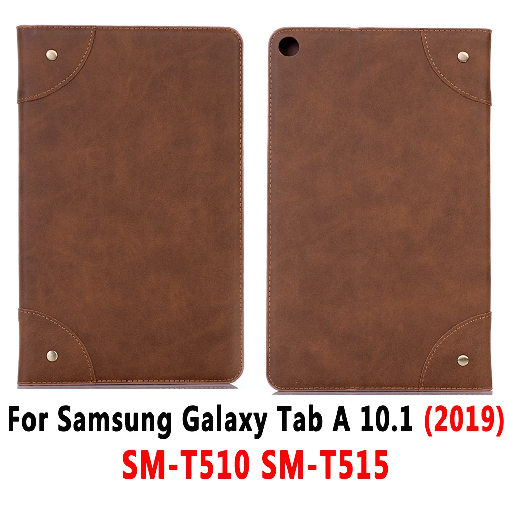 Кожаный чехол для Samsung Galaxy Tab A A6 10 1 2016 2019 SM T580 T585 T510 T515 роскошный откидной Чехол|case