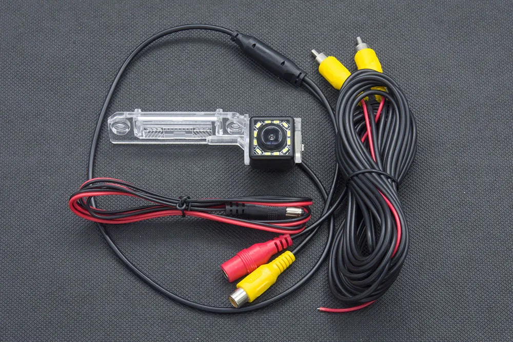 175 градусов MCCD рыбий глаз 12LED HD камера заднего вида для Volkswagen VW Passat B6 CC Touran Caddy Golf Plus Touareg 2009 2010 автомобиля