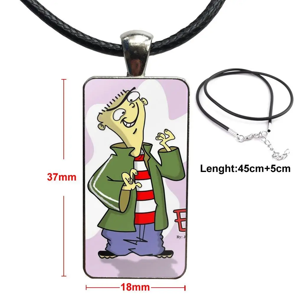 Забавное модное ожерелье из мультфильма Ed Edd N Eddy ручной работы прямоугольное