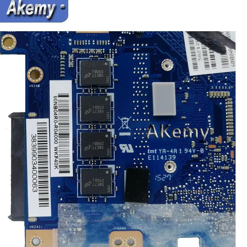 

Akemy UX303LAB Laptop Motherboard For Asus UX303LA UX303LNB Laptop Motherboard I7-5500U 4GB RAM 90NB04Y0-R05000
