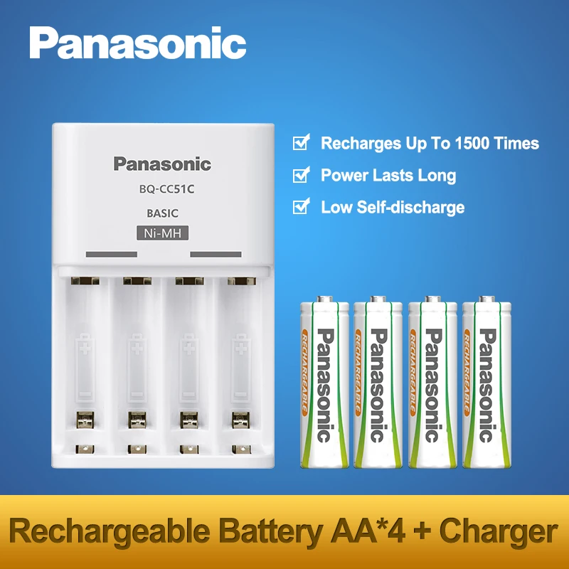 Новое поступление 2018 оригинальные комплекты зарядных батарей Panasonic AA