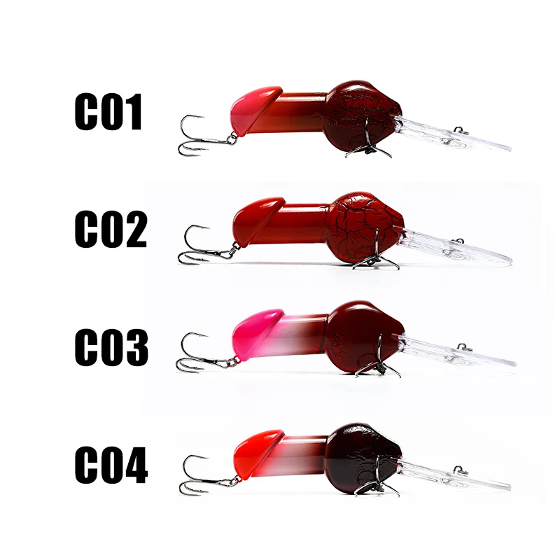 H&ampK New Model Fishing Lure Minnow 85mm/27g Penis Swim Funny Rattle Crankbait Spinner Bass With Hook Tool HK042 | Спорт и