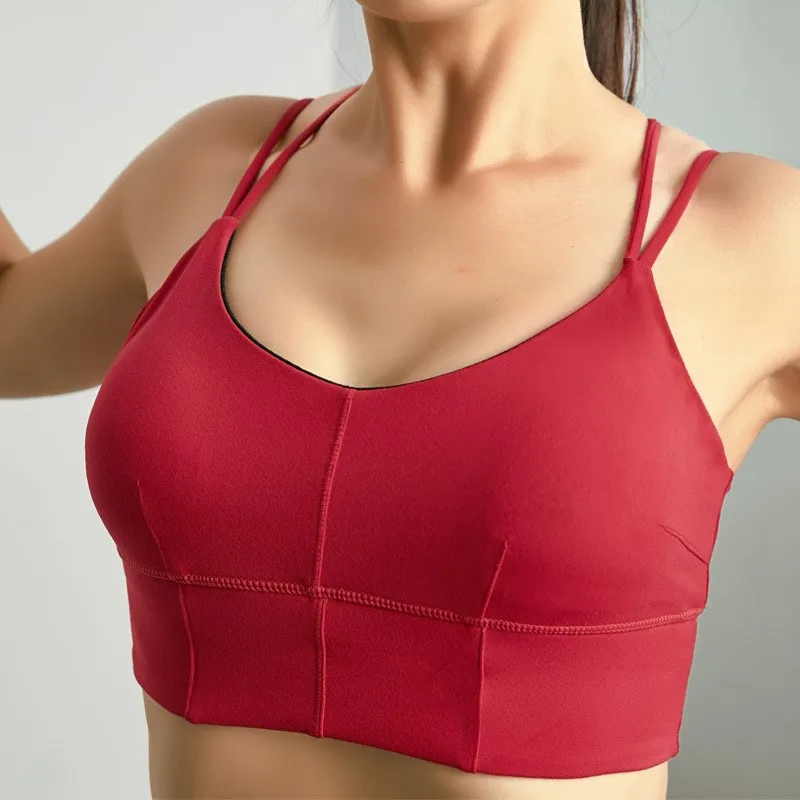 DANENJOY Nylon Fitness Yoga Gym Clothing Comfortable Women Backless Breathable Outwork Jogging Sports Crop Top Bra WX-2 | Спорт и