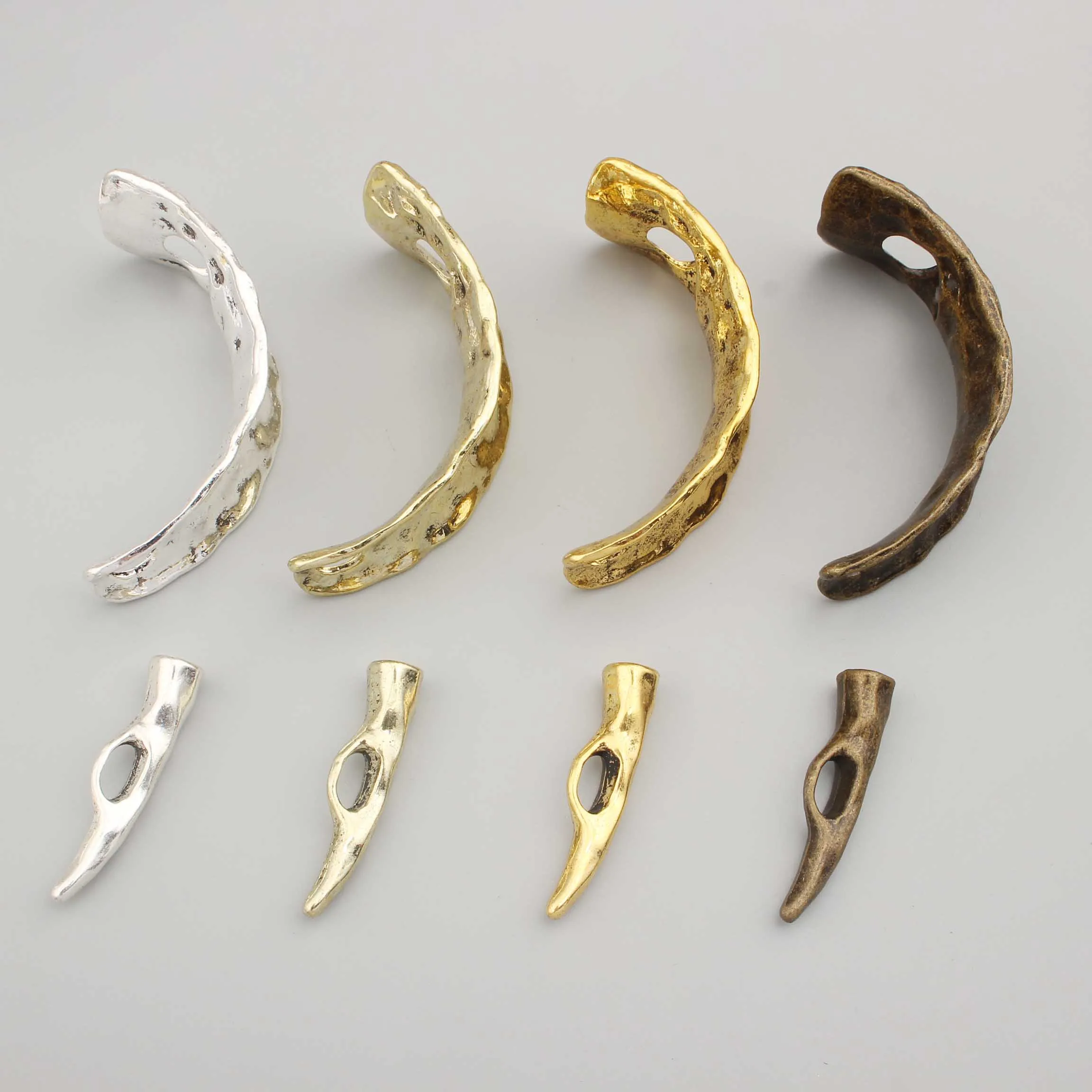 1 комплект тибетская Серебряная/коричневая/Золотая полуманжеты застежка для