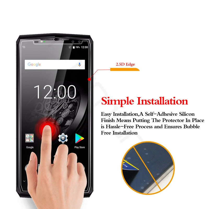 2.5D Tempered Glass For Doogee BL9000 Protective Film 9H Explosion-proof LCD Screen Protector | Мобильные телефоны и