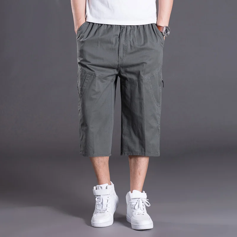 Брюки карго хлопковые прямые с множеством карманов свободные штаны в стиле