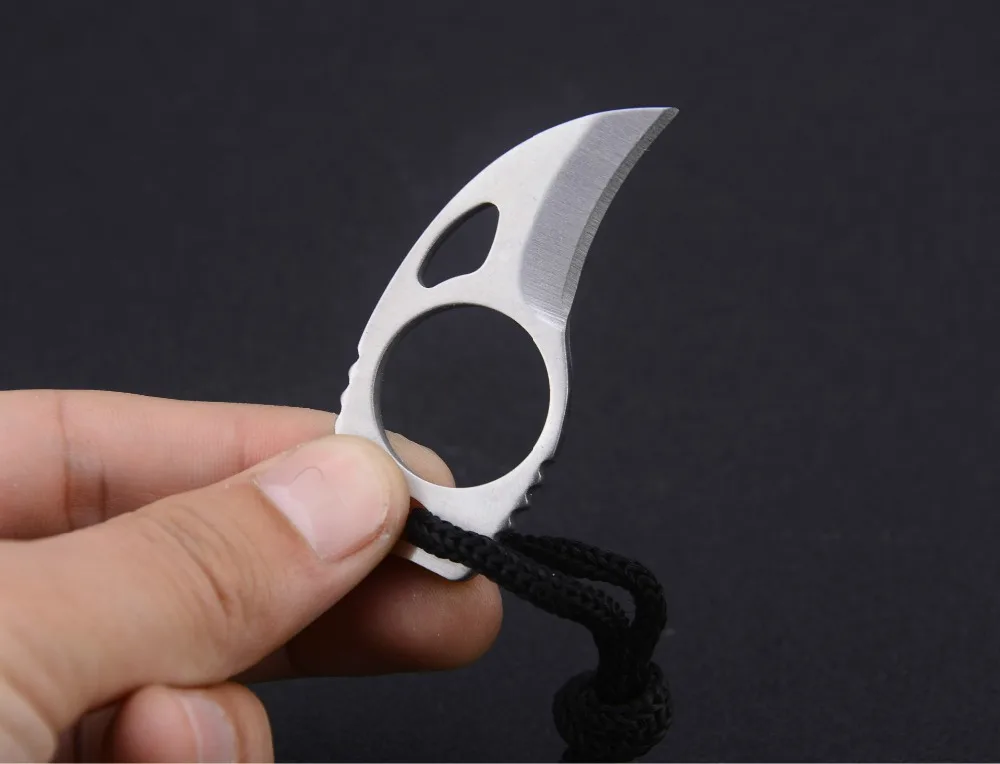 CS GO counter strike hawkbill Тактический Коготь karambit шейный нож настоящий боевой бой лагерь