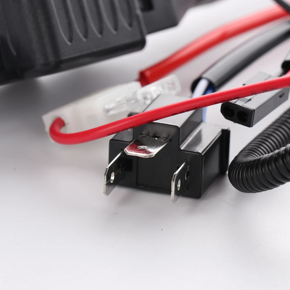 2-головной светильник H4 фары Керамическая Лампа Socket Вилки реле жгут проводов |