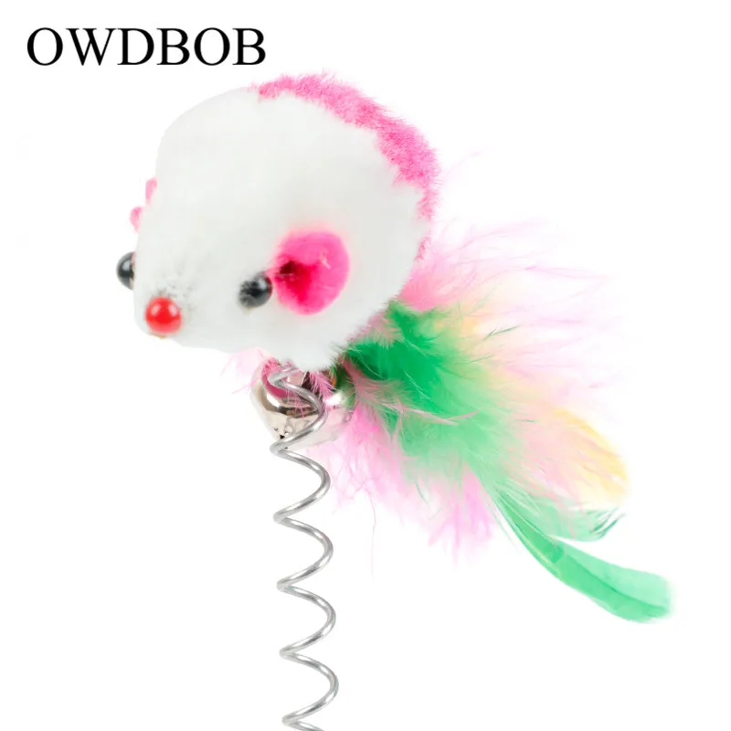 OWDBOB забавная игрушка для домашнего питомца, котенка, кошки, эластичная игрушечная мышь, игрушки интерактивные игрушки для игры в кошки с царапинами, собаки, кошки, жевательные игрушечные домашние питомцы