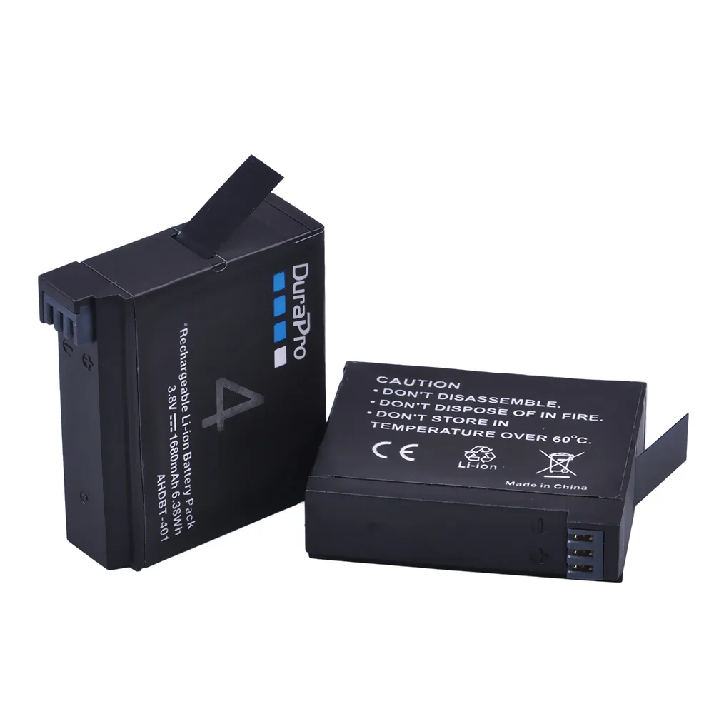 Аккумулятор для цифровой камеры AHDBT401 AHDBT 1680 Gopro Hero 4 GoPro HD 2 шт. 401 мАч|Цифровые