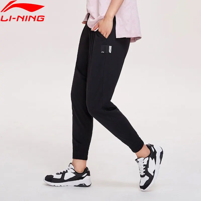 Li-Ning, женские баскетбольные штаны BAD FIVE, свободные, подходят, хлопок, модал, полиэстер, спандекс, подкладка, спортивные штаны, брюки AKLP192 WKY234