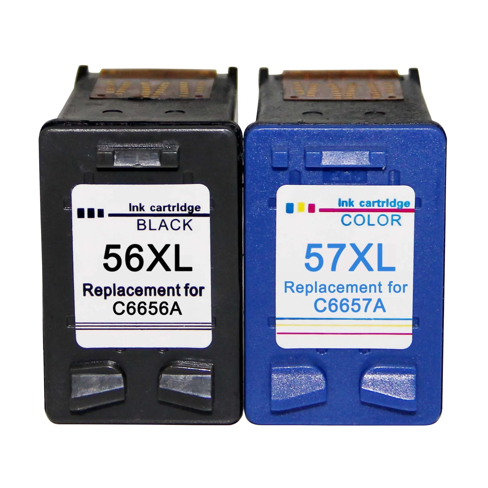 56XL and 57XL Ветеран C6656a Совместимый картридж для hp 56 57 hp56 чернильный картридж для hp Deskjet 450 F4180 450cbi 450ci 450wbt F4140 5150 5550 - Цвет: 56XL and 57XL