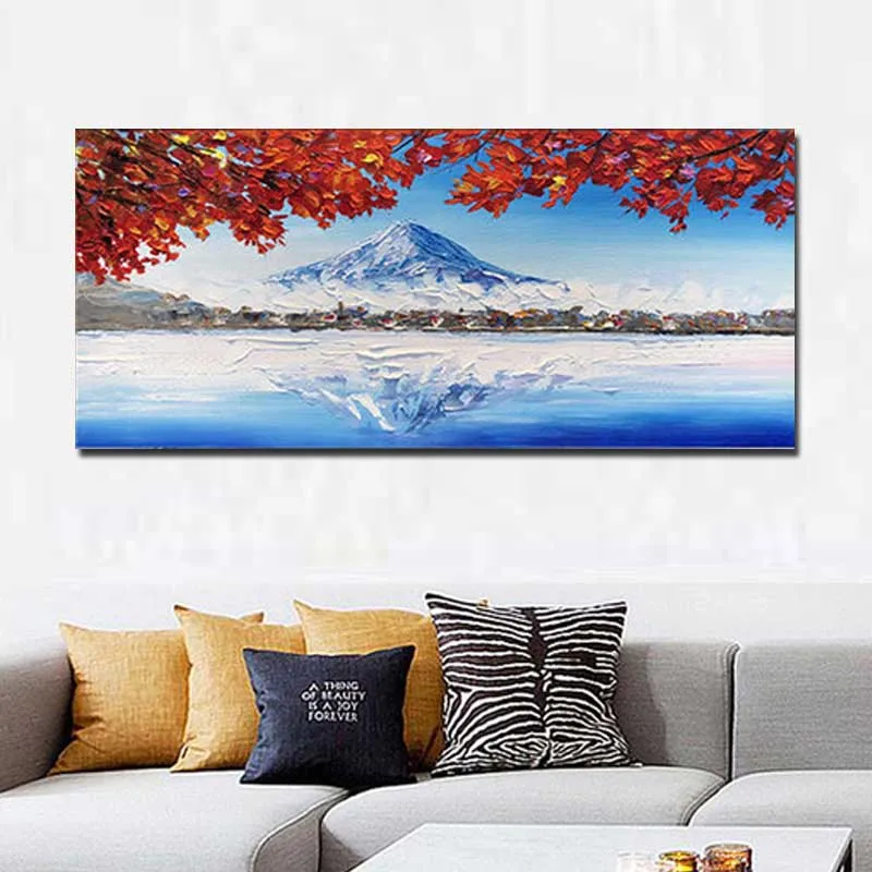 Ручная роспись Толстая Текстура импасто абстрактный пейзаж масляная живопись на