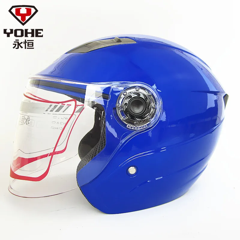 Модный летний мотоциклетный шлем унисекс YOHE на половину лица 2019 мотоциклетные