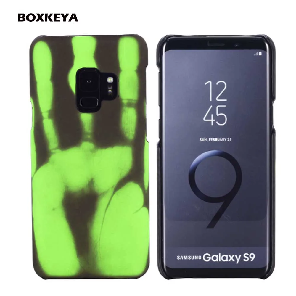 Термосенсорные Чехлы для Samsung S11 Note10 9 8 S7 10 Plus A6 7 2018 J3 J5 J7 A3 5 A51 71 91 чувствительные