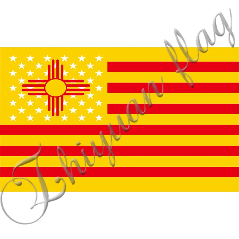 

150x90cm new mexico flag with STAR and stripe custom new mexico flag banner