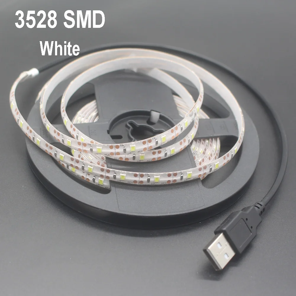 Светодиодная ленсветильник RGB 2835 3528 SMD HD TV подсветсветильник экрана настольного